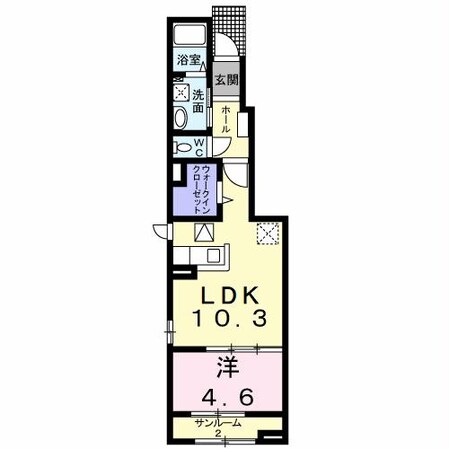 グランソレイユ壱番館の物件間取画像